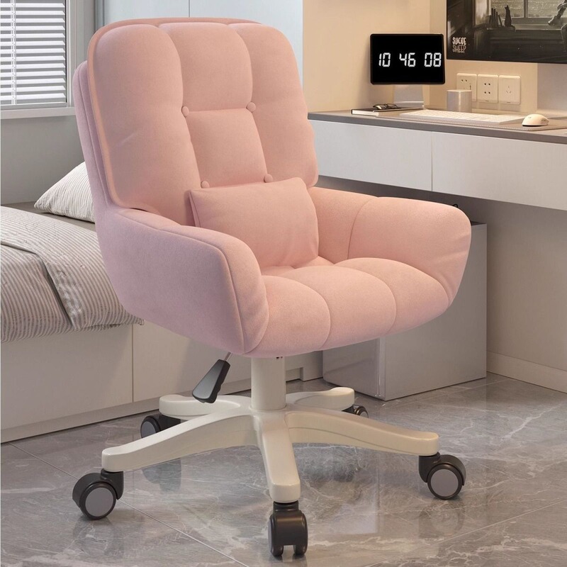Dormitory Chair Sedentary Home Computer Chair Girls Bedroom Comfortable Seat Student Desk Chair Office Lift Swivel Chair
