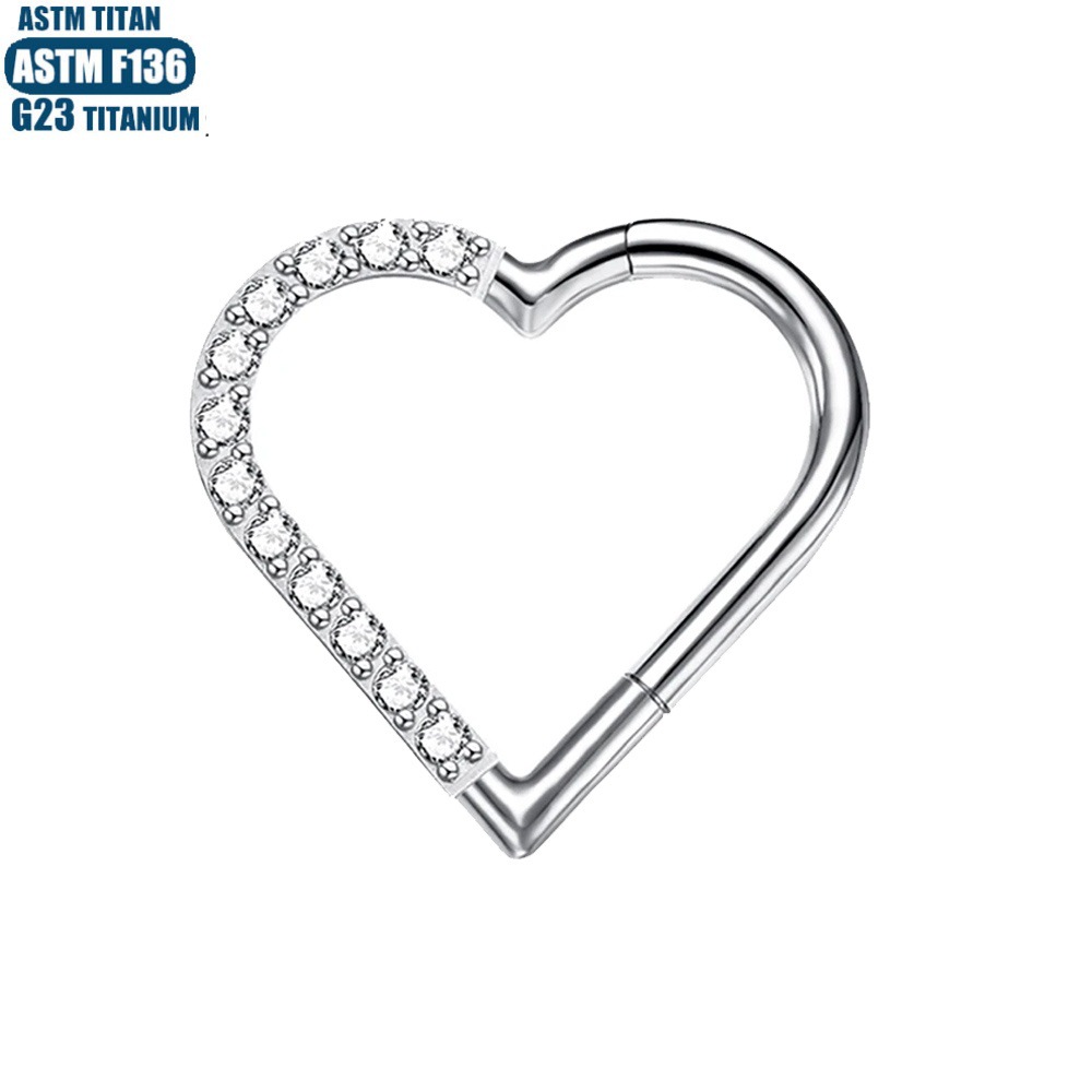Silver pointed spike labret stud material detail
