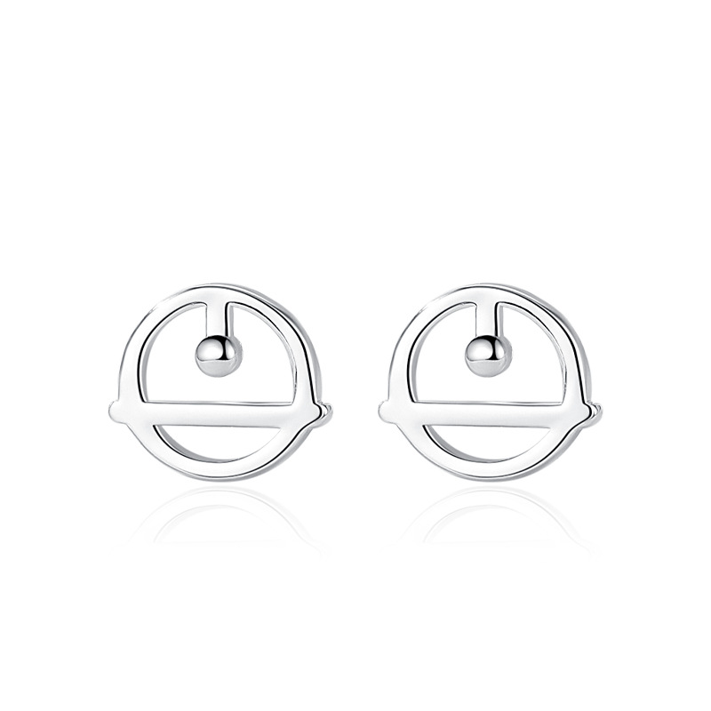 Pendientes de plata esterlina s925 lindo Bell jingle pendientes 925 aguja de plata al por mayor Corea del Sur simple joyería al por mayor
