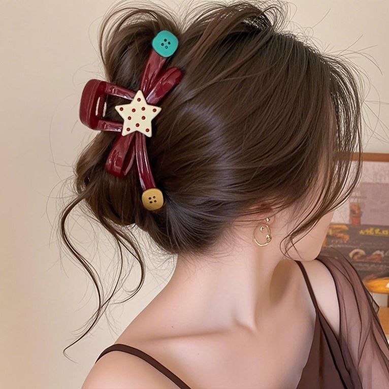 女性用ヘアピン、高級感のある韓国東大門と同じスタイルのヘアピン、後頭部のシャーククリップ、女性用ヘアアクセサリー|undefined