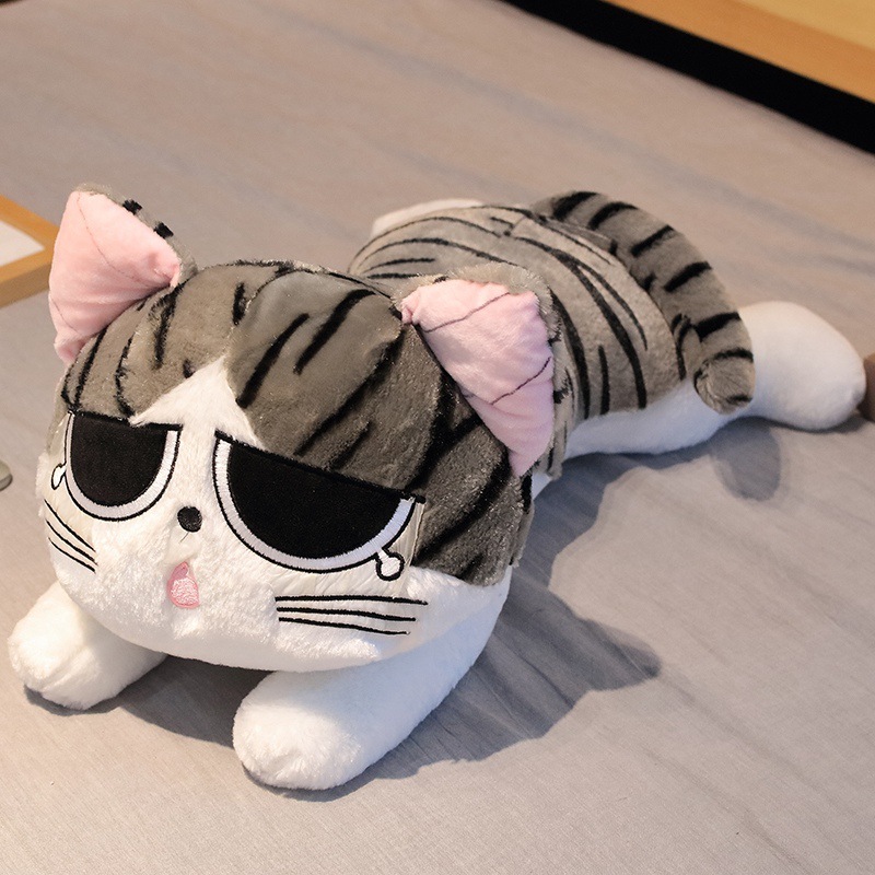 Juguete de peluche de gato de queso Muñeca de gato de queso Almohada Habitación privada Muñeca de gato dulce Regalo de cumpleaños