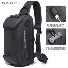 Bange's new chest bag men's business anti-theft shoulder bag technology USB lightweight outdoor men's crossbody chest bag
