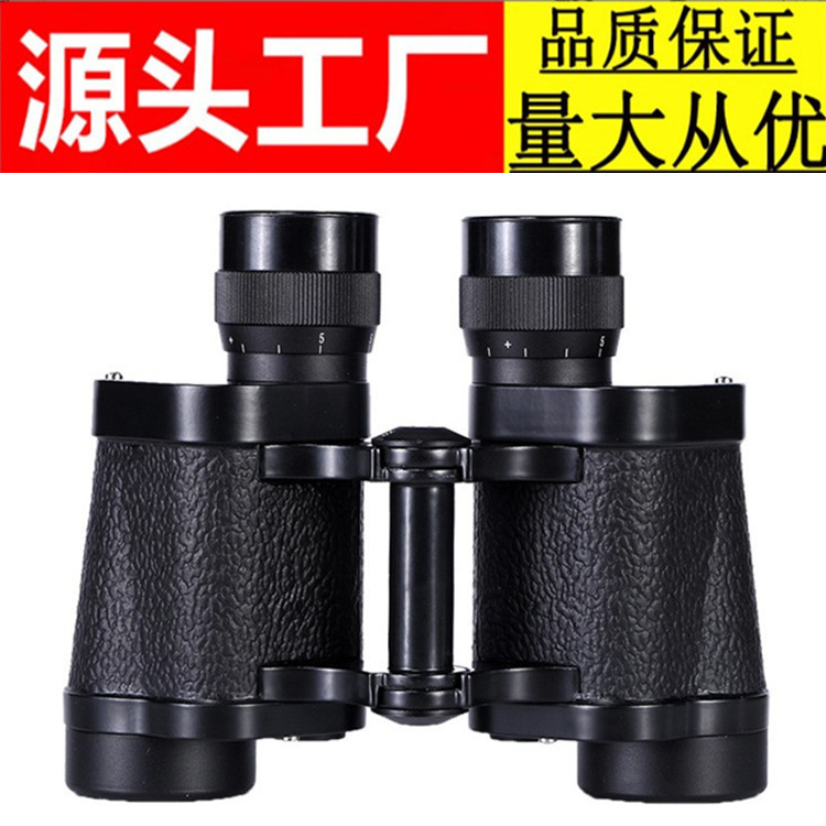 厂家批发62式高清高倍测距双筒望远镜 8x30户外真空包装配牛皮盒