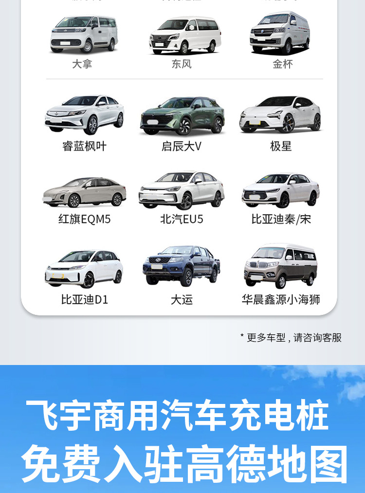 Kuaxu Dual-Port Charging Station 14KW Scan-Code Floor-Standing AC New Energy Commercial Vehicle Charging Station Customization