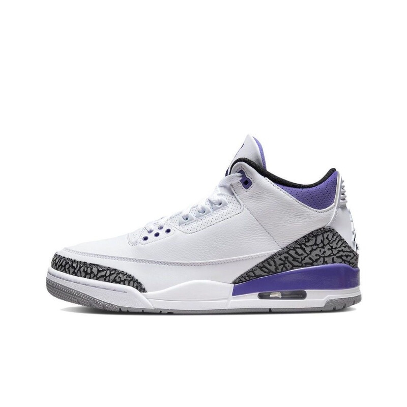 莆田靴純正オリジナル牛革本革バスケットボールシューズ男性と女性のための Air AJ3 ホワイトセメント共同ブランドレトロスポーツシューズ|undefined