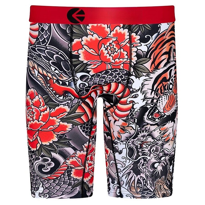 Ethika Boxer Shorts Men's Sports Underwear Breathable Boxer Briefs Fitness Swim Trunks Beach Shorts Printed Trendy Brand