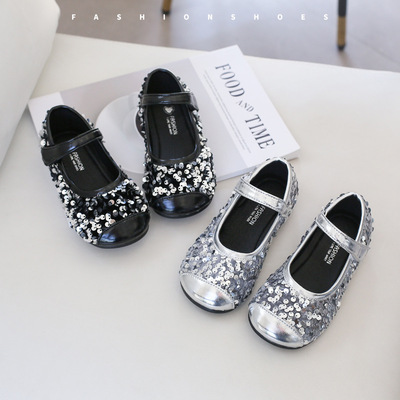 Блестящие демисезонные дышащие милые туфли со стразами, стиль «принцесса», модель весна/осень 2024 года, тренд сезона, мягкая подошва, в западном стиле