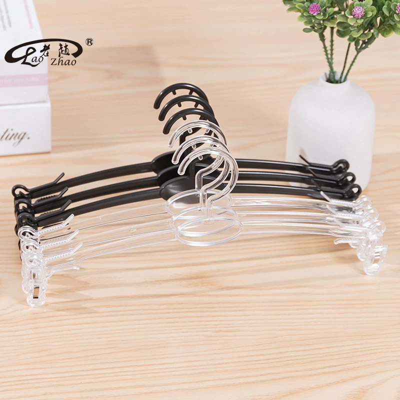 Оптовая продажа фабрики внутренняя вешалка пластиковый прозрачный бюстгальтер нижнее белье вешалка Женская приталенная вешалка для дисплея 1155