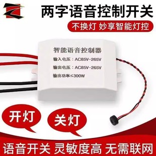 Voice Smart Switch Voice-Controlled Light Voice Switch Light Off-Grid Controller Lamp Modification Living Room Light Bedroom Fan