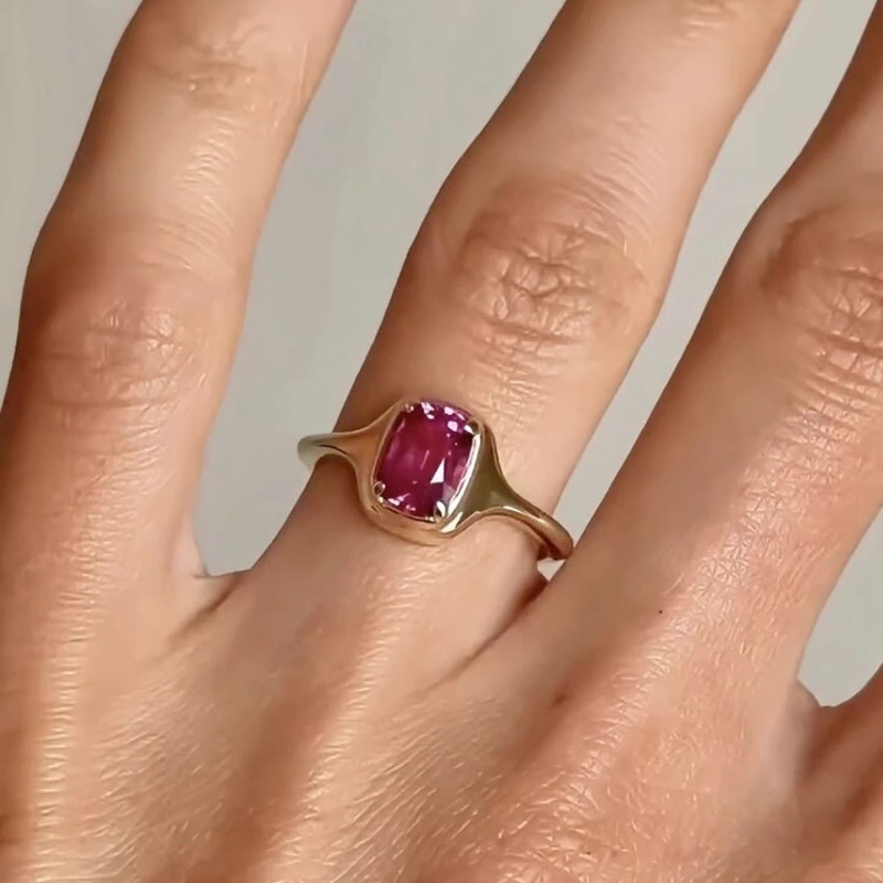 ヨーロッパとアメリカのインスタイルのカラフルな宝石フラッシュジルコニウムリング女性のニッチ中古オープン調節可能なリング新しい卸売|undefined