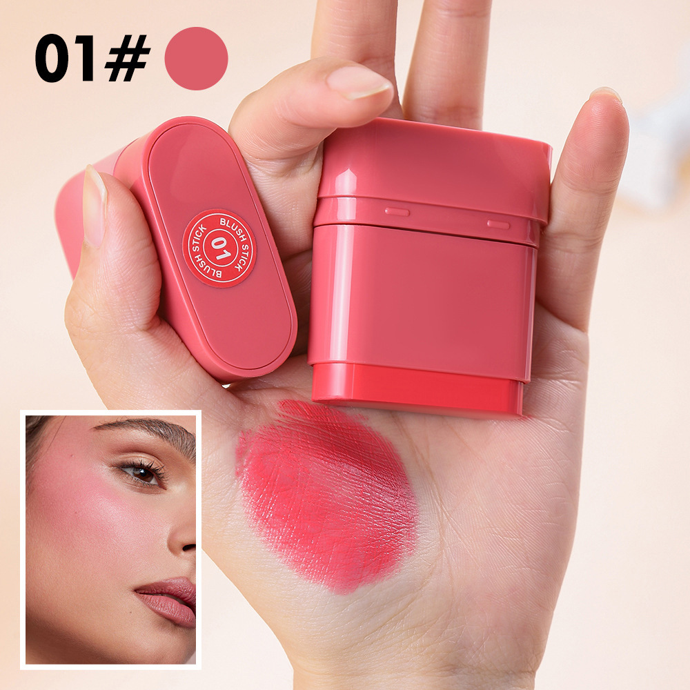Blush Stick Matte Contour Color Brightening Portable Lip And Cheek Dual Use Blush Blush Cream Cosmetics_voghion.com