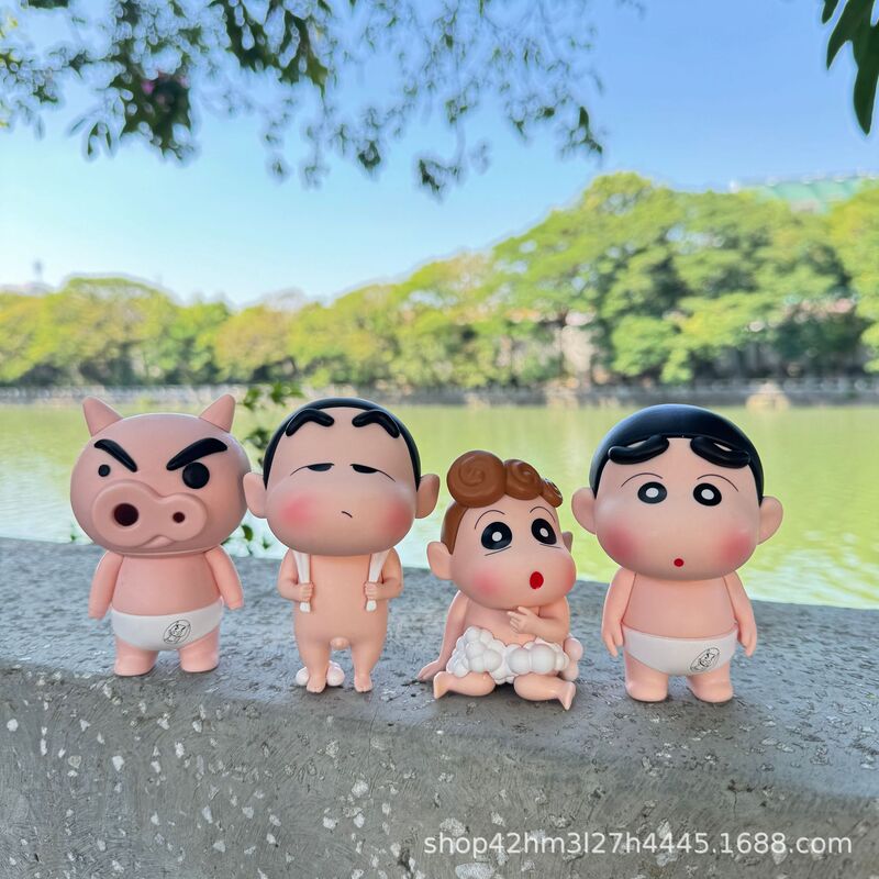 Bathing Companion Xiaoxin Figurine Toy Bathroom Decoration Desktop Home Decor Creative Accessories