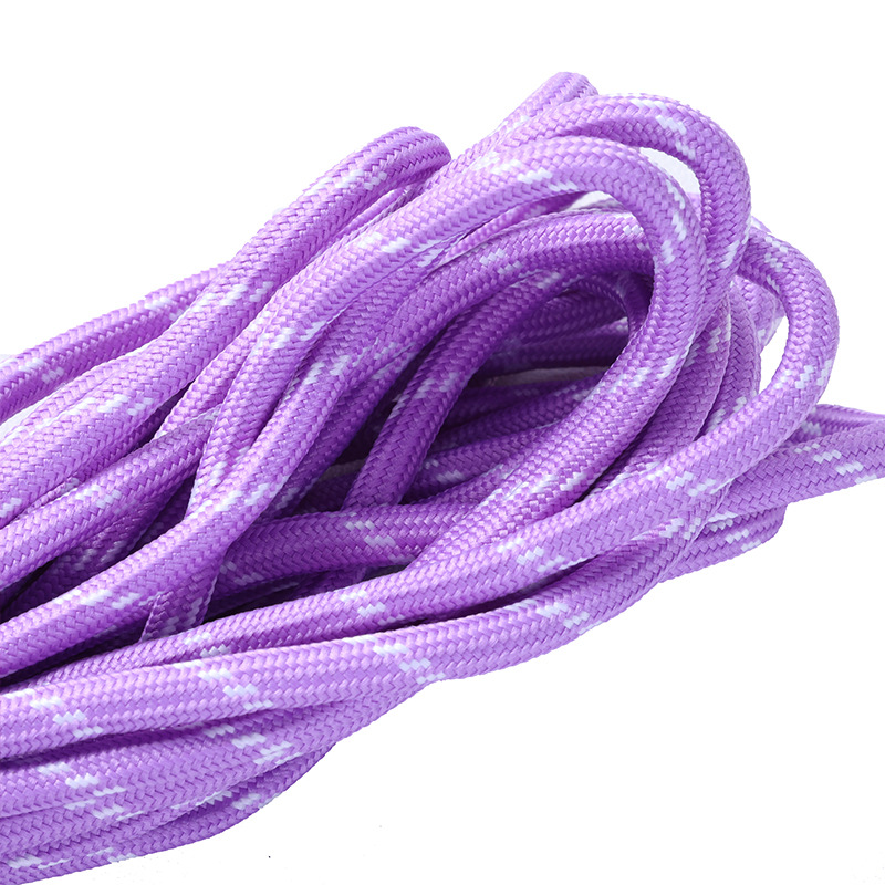 Cuerdas de poliéster coloridas de 5 mm cuerdas redondas cuerdas de agrupación resistentes al desgaste DIY cuerdas tejidas a mano colgante de llaver creativo