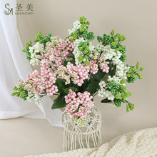 把束7头相思果欧式泡沫果婚庆摄影配饰插花配材野果批发出口跨境