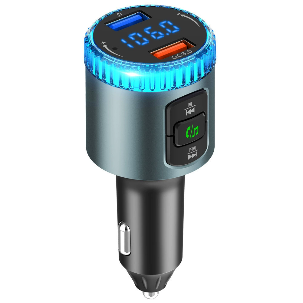 BC77A красочные Атмосфера Свет автомобиля карты MP3-плеер Bluetooth приемник U зарядное устройство FM передатчик