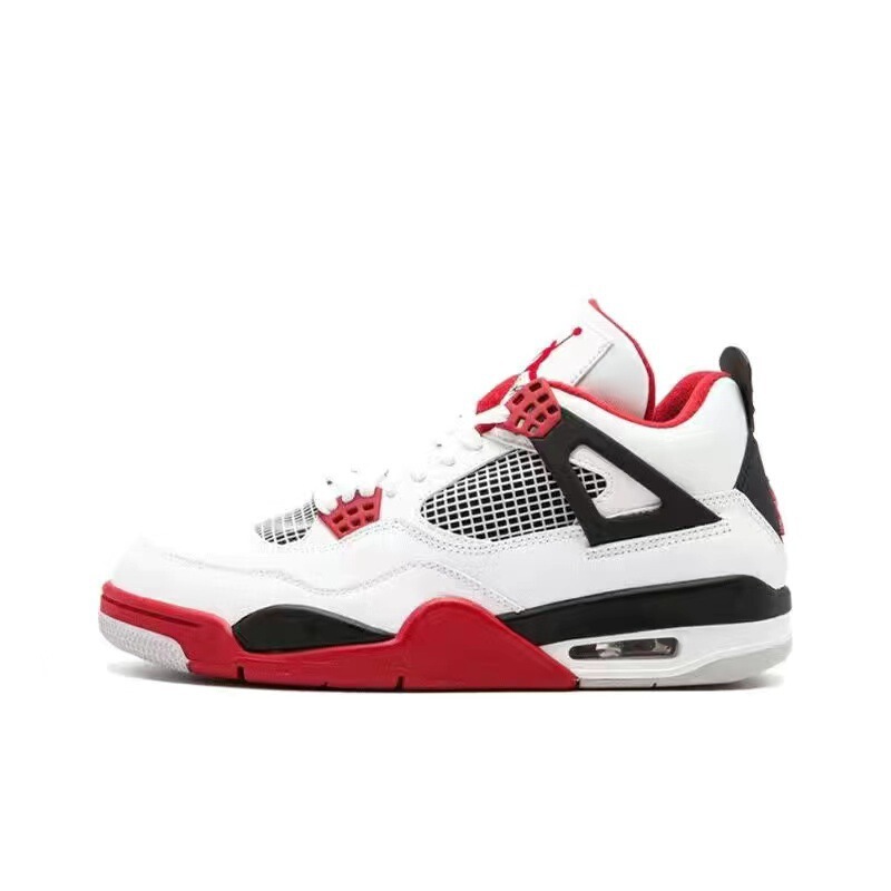 純正オリジナル AJ4 バスケットボールシューズ 電動スポーツシューズ ホワイトセメント ミッドナイトオーリー 男女カップル スポーツトレンド|undefined