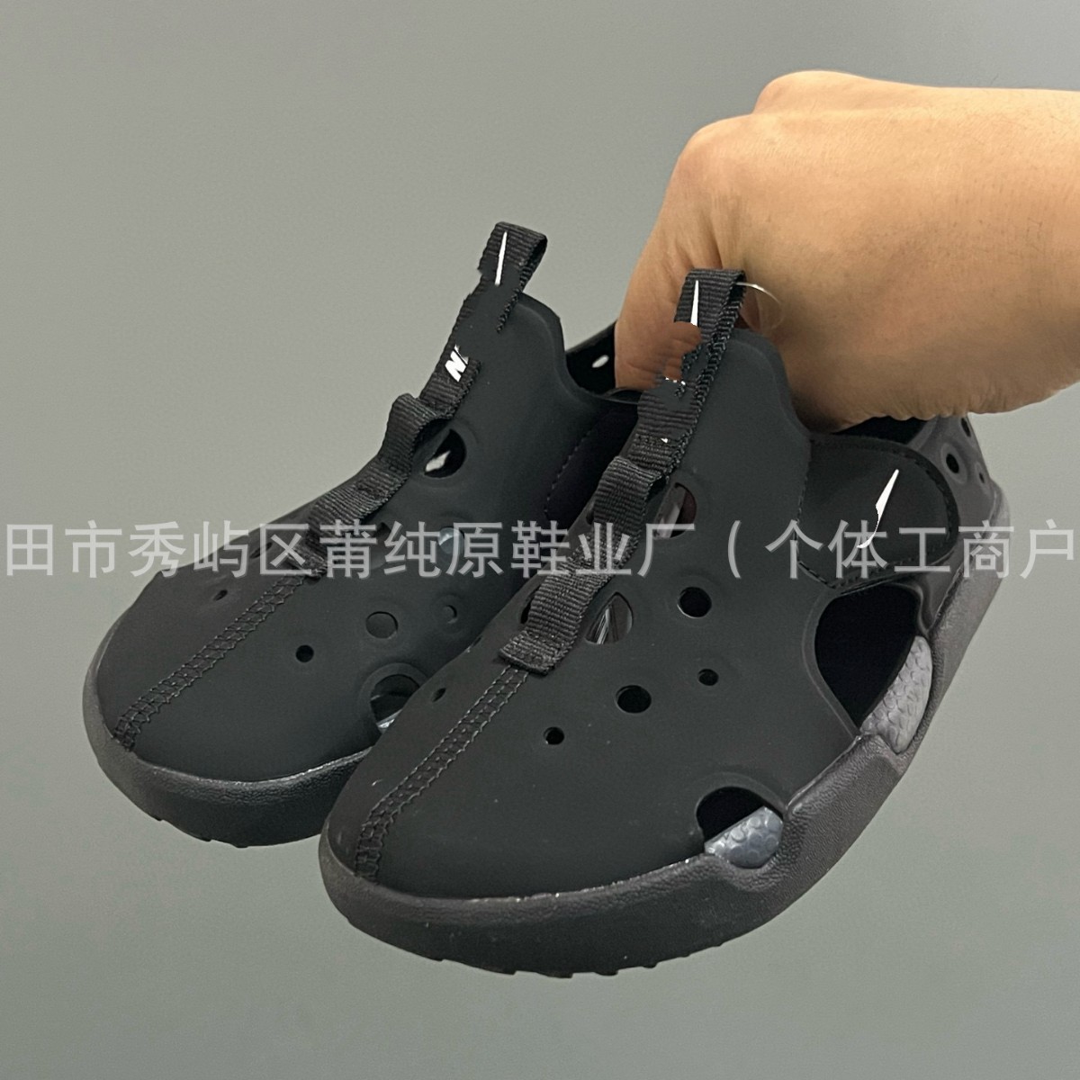 Original Nk 4Th Generation Children's Sandals for Boys and Girls, Closed-Toe Protective Clogs, Baby Velcro Beach Shoes