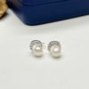 Earrings from pearl, fashionable accessory