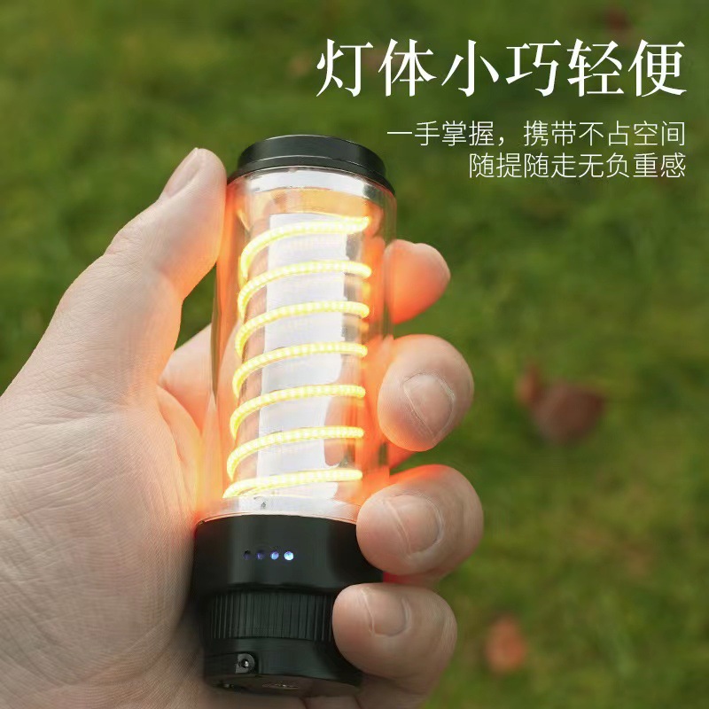 Luz que acampa al aire libre iluminación LED linterna portátil multifuncional luz que acampa beibang Edison faro linterna
