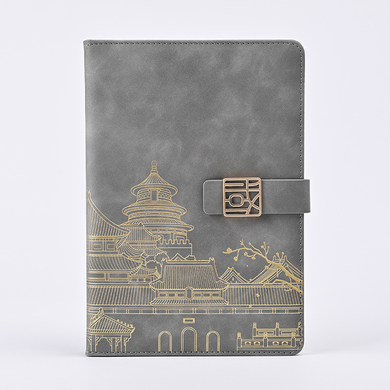 Cuaderno de negocios A5 personalizado con logotipo, planificador de oficina, piel sintética, regalo publicitario corporativo, juego de cuadernos