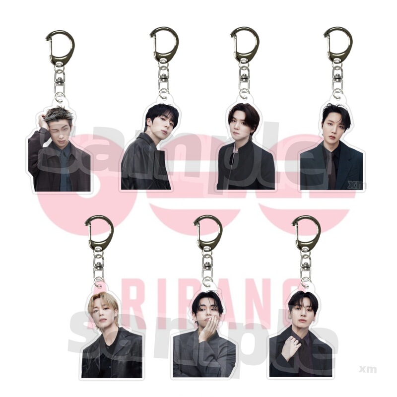 Bulletproof Jimin Jungkook V Suga Rm Jin Jhope Acrylic Keychain Material Pendant