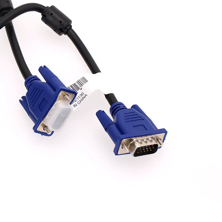 Оригинальный кабель VGA 4+5 двойное магнитное кольцо видеосигнал соединительный кабель 4+5VGA кабель высокое разрешение компьютерная линия 1.5 м