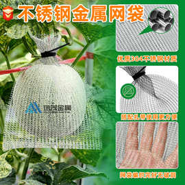 304/316不锈钢过滤网袋 保护园艺金属网袋防鼠不锈钢高效编织网袋
