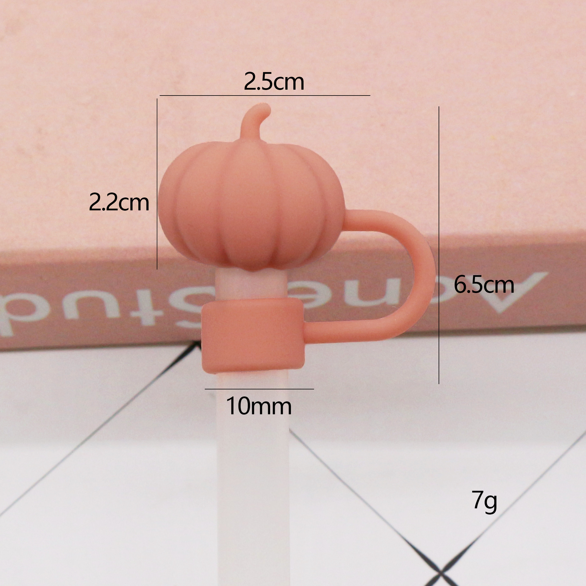 Nueva tapa de pajita de silicona 8-10mm linda muñeca de flores tapa a prueba de polvo se puede reciclar cubierta de pajita transfronteriza