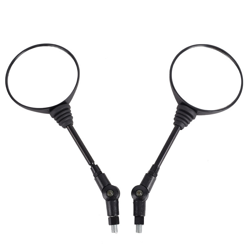 Foldable universal retro wide-angle round retroreflective rear view mirror, fall protection, mirror effect