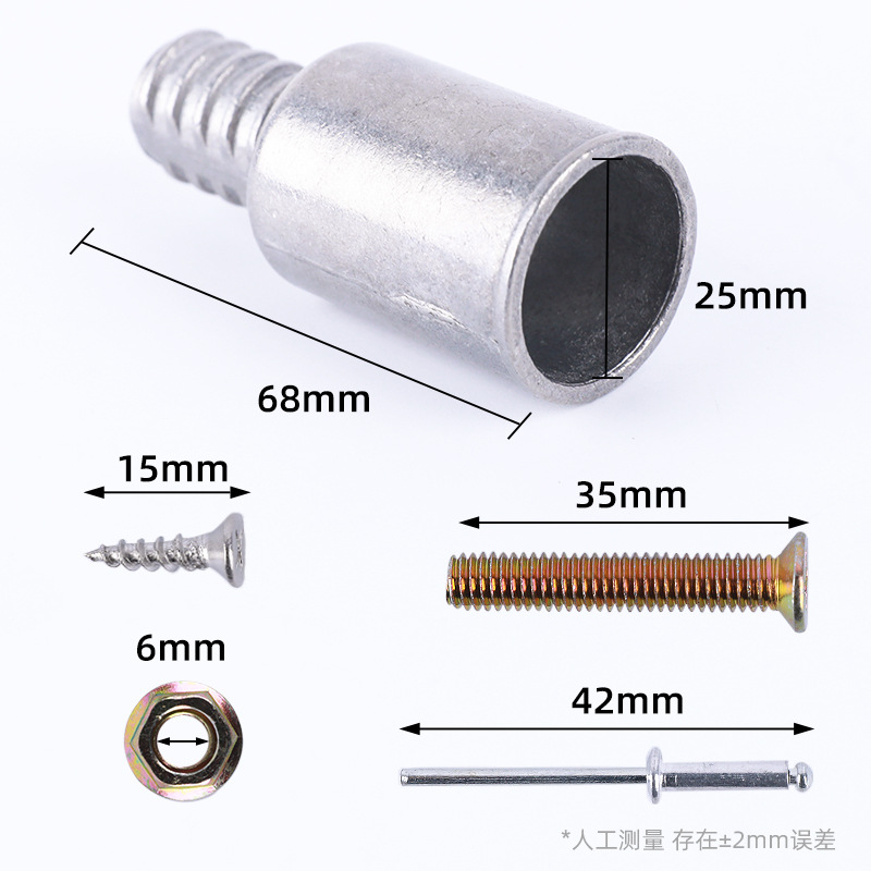 Aleación americana enlace de tornillo metal cabeza de tornillo rodillo barra de trapeador barra de limpieza cepillo de extensión accesorios fabricantes