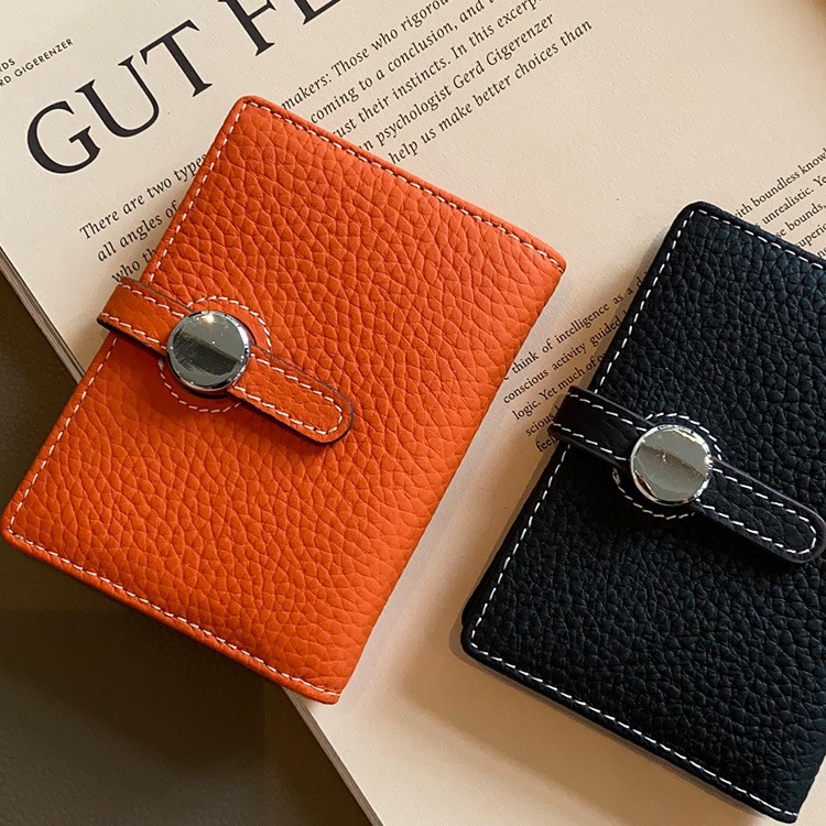 Card holder for women, small, exquisite, high-end, thin, new style, 2024, niche design, large capacity, multiple card slots, genuine leather for cards