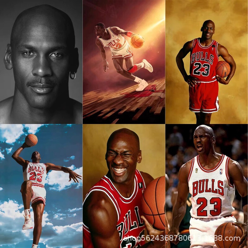 Michael Jordan Poster Wall Sticker Student Dormitory Wallpaper Self-Adhesive Nba Basketball Star Sticker Michael Jordan Poster Wall Sticker Student Dormitory Wallpaper Self-Adhesive Nba Basketball Star Sticker