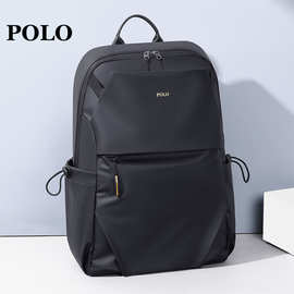 POLO双肩包男大容量旅行背包15.6寸电脑包学生书包商务男士背包