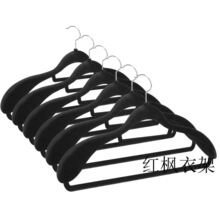 360° 旋转钩重型衣架植绒衣架超宽肩防滑天鹅绒衣架男士西装衣架