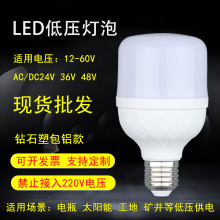 led灯泡低压12V24V36V48V球泡灯渔船机床电瓶照明光源低压安全