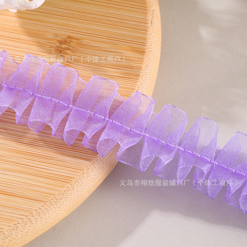 보라색 얇은 가장자리 2.5cm (40m / 스트립)