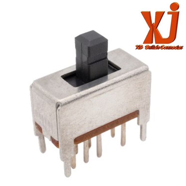 供应双排三位拨码开关 2P3T直柄拨动开关 现货2pin小电流波动开关