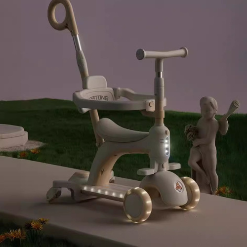 Kids Six-in-One Scooter for Toddlers and Babies, Ride or Sit, Ideal for Ages 1-12