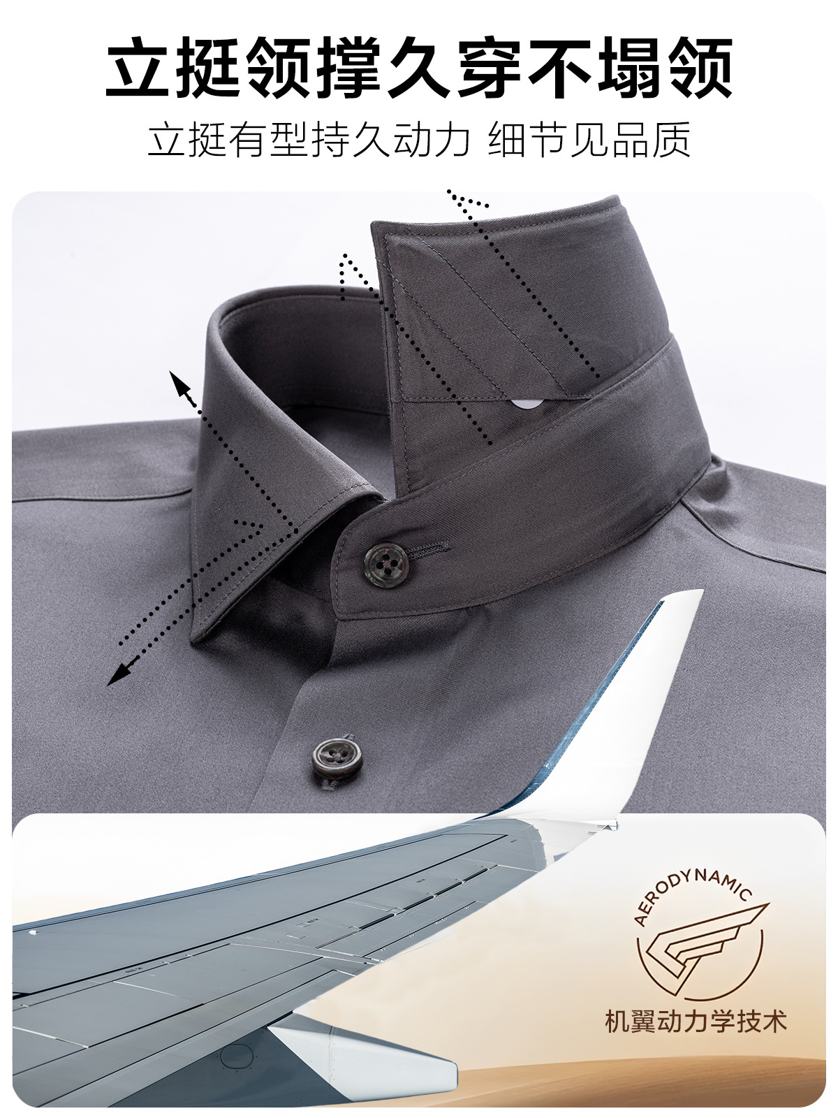 Camisa para hombre 200 piezas de algodón de cuatro hilos, sin planchar, antiarrugas, fácil de cuidar, gris, casual de negocios, camisa de manga larga, viaje