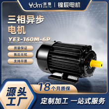 7.5KW千瓦机械设备三相异步电动机YE3-160M-6P380V高效节能