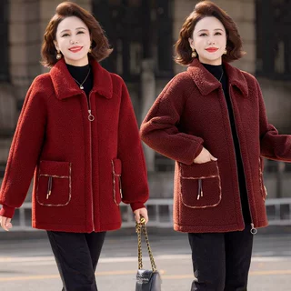 春装时尚休闲棉衣棉服女装妈妈装穿搭有型，温暖过日常通勤款