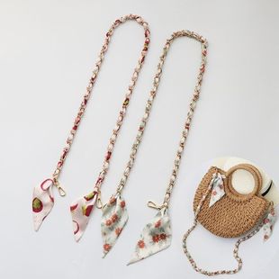Shoulder strap chain bag replacement new long woven bag with chain diy single buy accessories silk scarf metal single sell