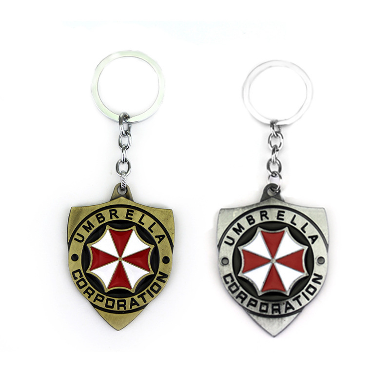 Resient Evil Multi-style Multi-color Logo Modeling Key Ring Key Chain Pendant Accessories Small Gifts