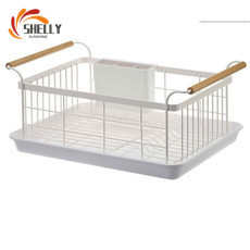 酒店厨房不锈钢餐具架extensible tray dish drying rack
