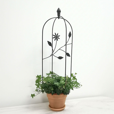 歐式鐵藝薔薇爬藤架裝飾花架複古庭院花園陽台花盆裝飾攀爬架