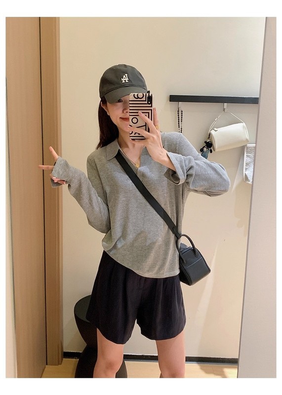 KS93老钱私服！凉感天丝亚麻polo领松弛防晒罩衫夏季透气上衣|undefined