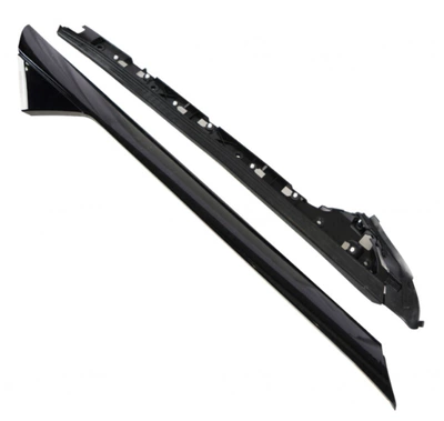 926-451 Windshield Exterior Trim Panel, Left and Right Pair Bb5Z-7803136-Ab Bb5Z-7803137-Aa (Şüşə kənarı xromları/moldingləri) - black-left-suit