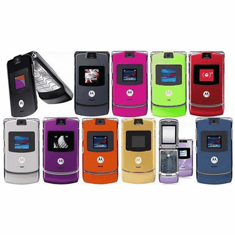 Classic recommend lightning shipping wholesale supply V3 stock mobile phone folding flip design suitable for spare phone
