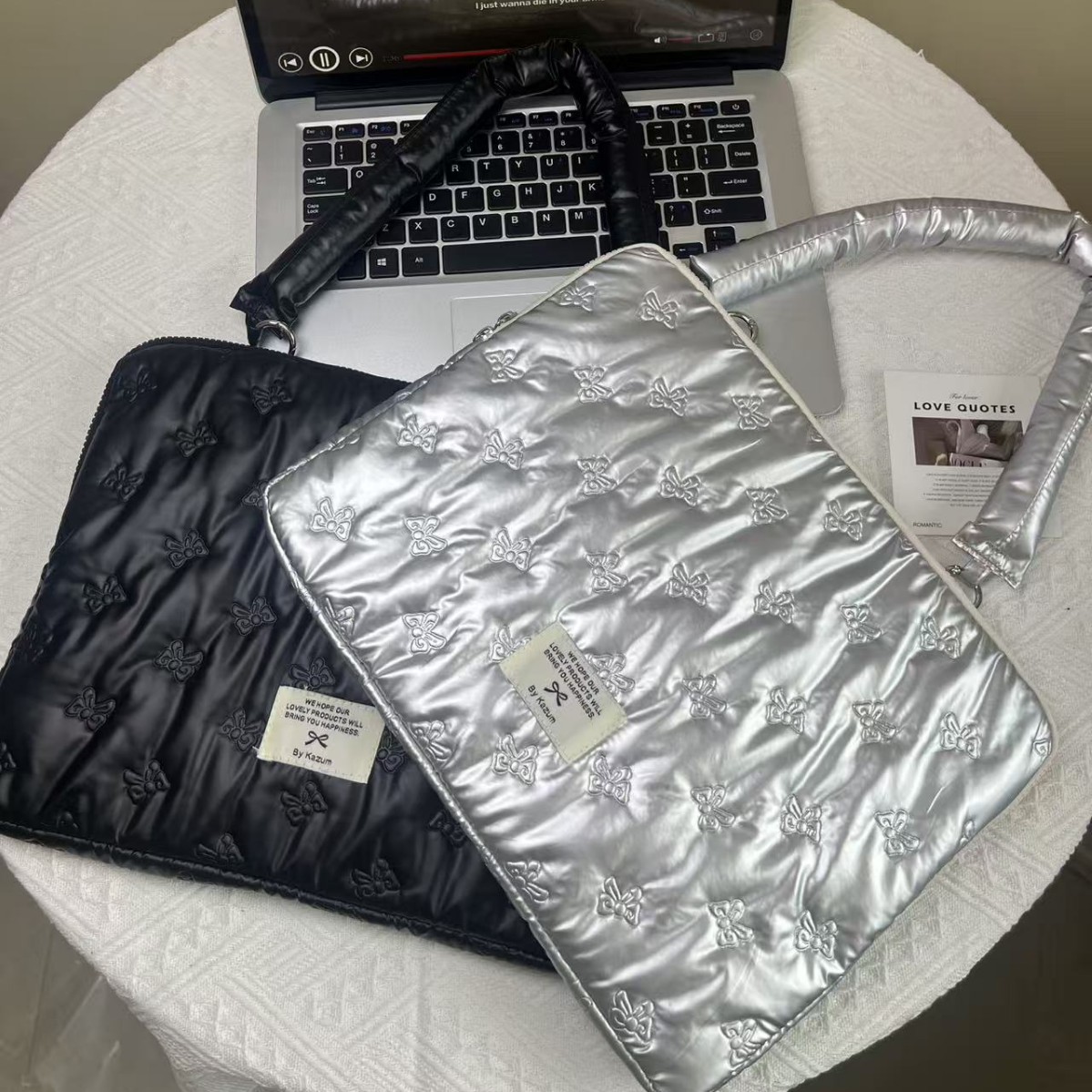 Waterproof Laptop Bag 14inch Cute Inner Shoulder Bag Compatible with Apple, Huawei, and Lenovo, Protective Inner Sleeve