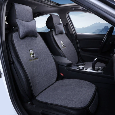 Autumn, and Winter, Special Seat Cushion for | Four Seasons Pad - dark-gray-for-driver-and-passenger-plus-two-neck-pillows-default-item